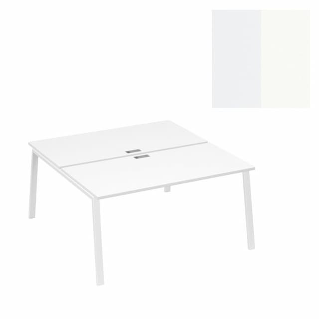 Рабочая станция Юнитекс А4 (2х160) каркас TRE А4 Б3 178 БП (160x164x75) белый премиум/металлокаркас белый