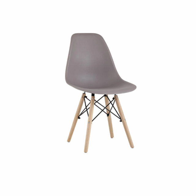 Стул пластиковый Клен Eames сгр022/6 (темно-серый)