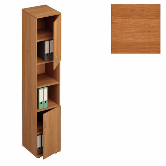 Шкаф для документов узкий Юнитекс Формула (41x45x219) ФР 384 ОЕ ольха европейская